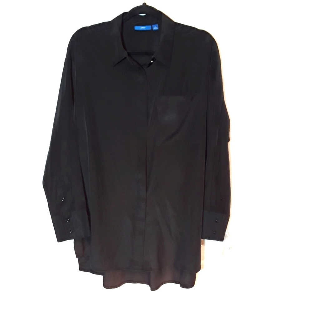 NWT Apt. 9 oversized black blouse
